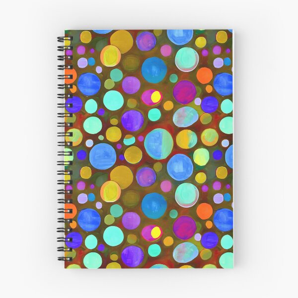 Item preview, Painting of Rainbow Bubbles on Brown.  designed and sold by woodlarks.