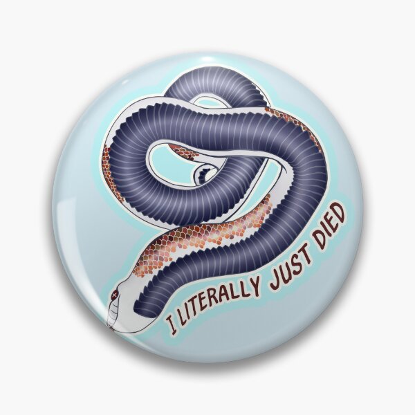 Item preview, I Literally Just Died Hognose Blue designed and sold by Kirin-Riki.