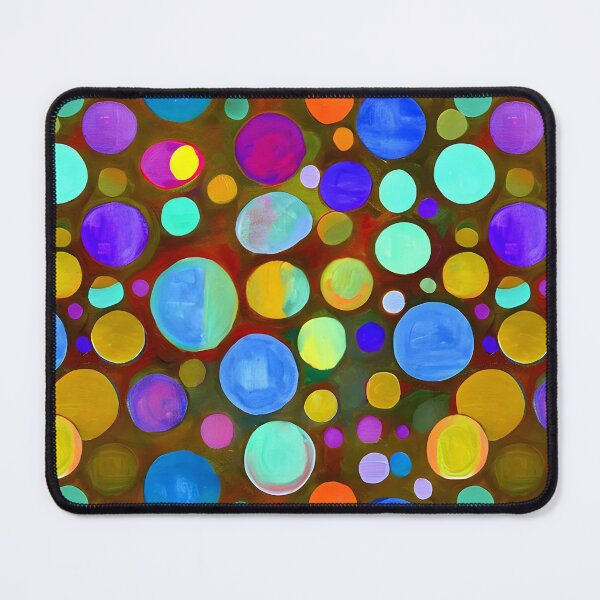Item preview, Painting of Rainbow Bubbles on Brown.  designed and sold by woodlarks.