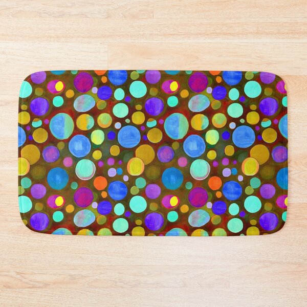 Item preview, Painting of Rainbow Bubbles on Brown.  designed and sold by woodlarks.