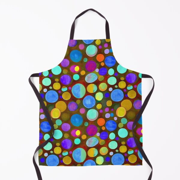 Item preview, Painting of Rainbow Bubbles on Brown. designed and sold by woodlarks.