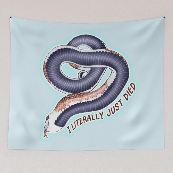 Item preview, I Literally Just Died Hognose Blue designed and sold by Kirin-Riki.
