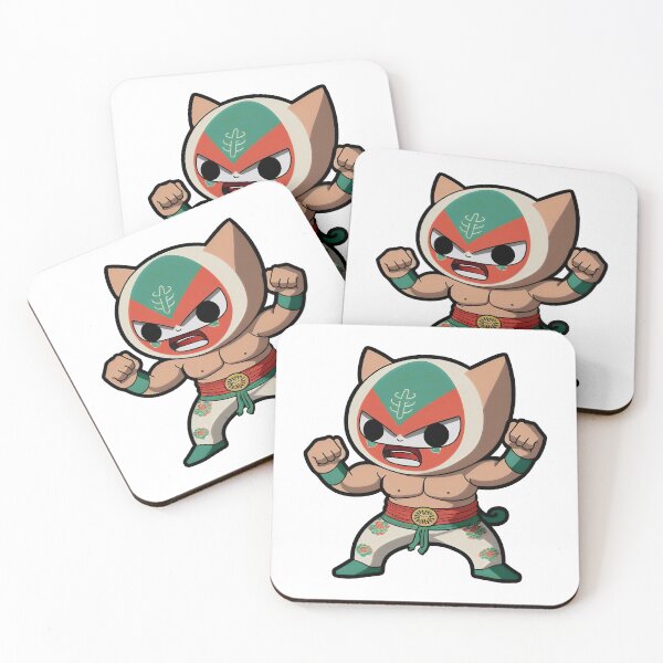 Artikelvorschau, Lucha Libre Katzen | Mexikanische Wrestling | Kawaii-Katzen | Chibi-Katzen | Anime-Katzen | Lucha Libre Katzen 12 entworfen und verkauft von Catcosm.