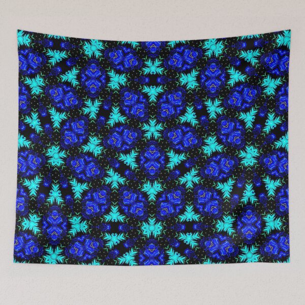 Item preview, Lavender Blue Turquoise and Black Geometric Seamless Pattern designed and sold by protegra.