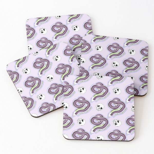 Item preview, I Literally Just Died Hognose Skulls Pattern Purple designed and sold by Kirin-Riki.