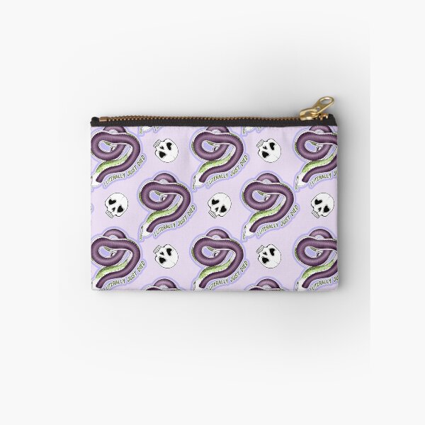 Item preview, I Literally Just Died Hognose Skulls Pattern Purple designed and sold by Kirin-Riki.