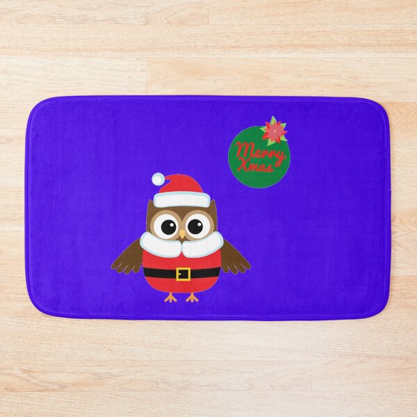 Item preview, Merry Christmas Cute Cartoon Owl Santa Wishes! Merry Christmas Wishes by Cute Little Santa Owl designed and sold by iziskosmos.