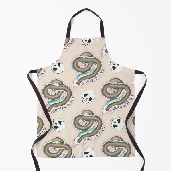Item preview, I Literally Just Died Hognose Skulls Pattern Peach designed and sold by Kirin-Riki.