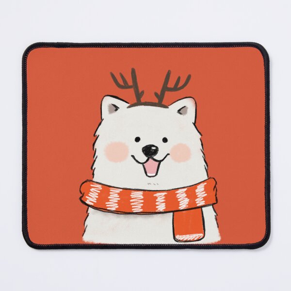 Item preview, Samoyed reindeer Christmas gift! designed and sold by Sophieeeeehu.