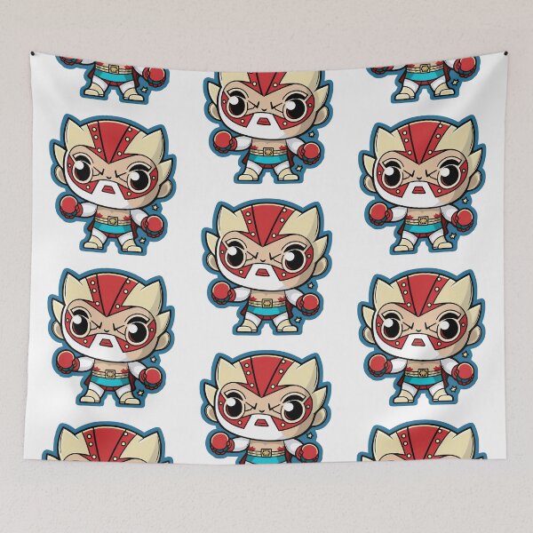 Artikelvorschau, Lucha Libre Katzen | Mexikanische Wrestling | Kawaii-Katzen | Chibi-Katzen | Anime-Katzen | Lucha Libre Katzen 15 entworfen und verkauft von Catcosm.