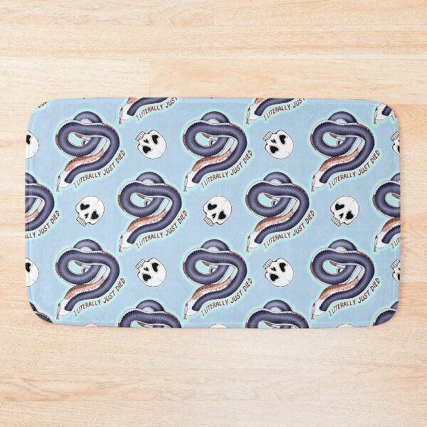 Item preview, I Literally Just Died Hognose Skulls Pattern Blue designed and sold by Kirin-Riki.
