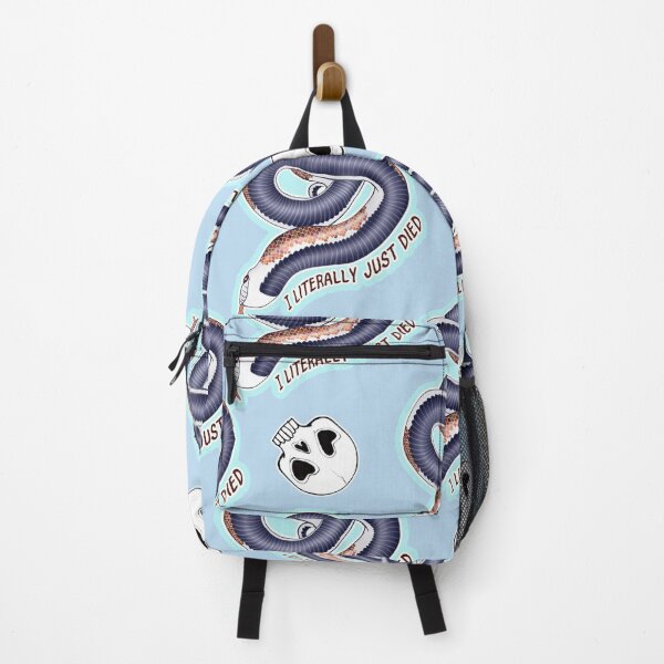 Item preview, I Literally Just Died Hognose Skulls Pattern Blue designed and sold by Kirin-Riki.