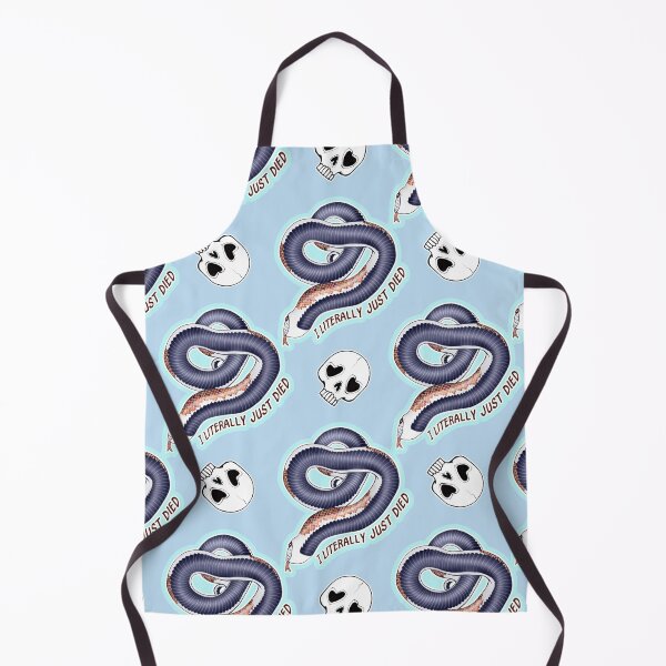 Item preview, I Literally Just Died Hognose Skulls Pattern Blue designed and sold by Kirin-Riki.