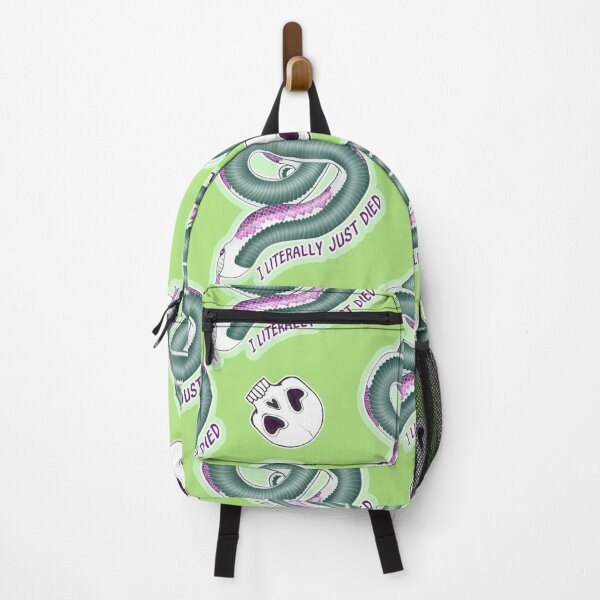 Item preview, I Literally Just Died Hognose Skulls Pattern Green designed and sold by Kirin-Riki.