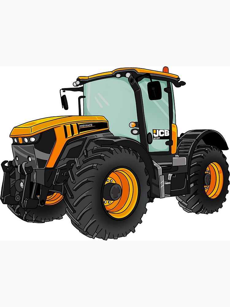 "JCB Tractor Yellow Tractor" Poster for Sale by Neebotha Redbubble