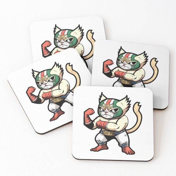 Item preview, Lucha Libre Cats | Mexican Wrestling | Kawaii Cats | Chibi Cats | Anime Cats | Lucha Libre Cats 16 designed and sold by Catcosm.