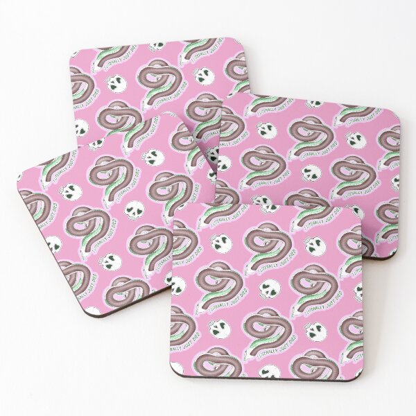 Item preview, I Literally Just Died Hognose Skulls Pattern Pink designed and sold by Kirin-Riki.