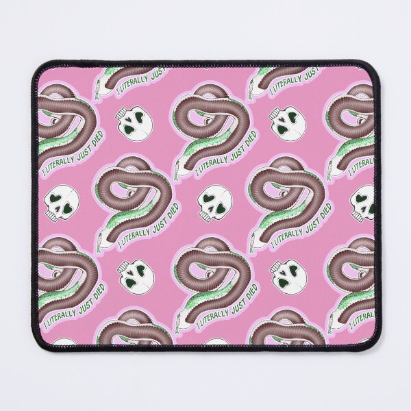 Item preview, I Literally Just Died Hognose Skulls Pattern Pink designed and sold by Kirin-Riki.
