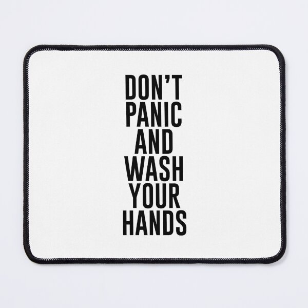 Item preview, Dont panic and wash your hands (black) designed and sold by didijuca.