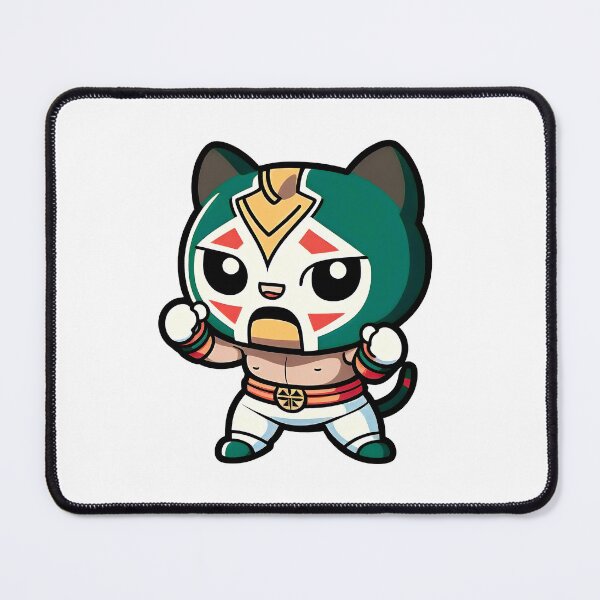 Artikelvorschau, Lucha Libre Katzen | Mexikanische Wrestling | Kawaii-Katzen | Chibi-Katzen | Anime-Katzen | Lucha Libre Katzen 17 entworfen und verkauft von Catcosm.