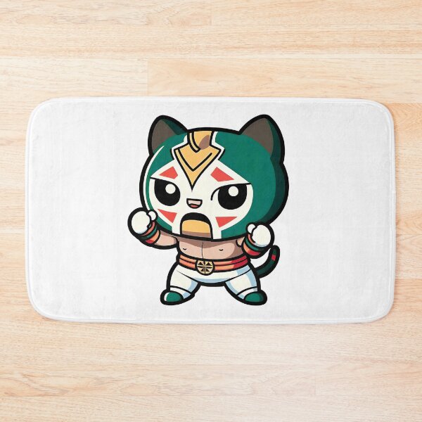 Artikelvorschau, Lucha Libre Katzen | Mexikanische Wrestling | Kawaii-Katzen | Chibi-Katzen | Anime-Katzen | Lucha Libre Katzen 17 entworfen und verkauft von Catcosm.