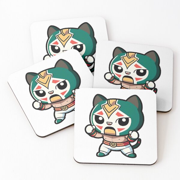 Item preview, Lucha Libre Cats | Mexican Wrestling | Kawaii Cats | Chibi Cats | Anime Cats | Lucha Libre Cats 17 designed and sold by Catcosm.