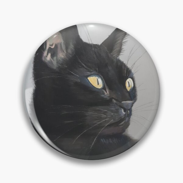 Item preview, Original Pastel Haughty Black Cat by Roxane Rochelle designed and sold by ROXANEDS.