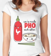 We're Made PHO Each Other Women's Fitted Scoop T-Shirt
