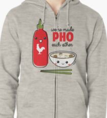 Sudadera con capucha y cremallera Estamos hechos PHO entre nosotros