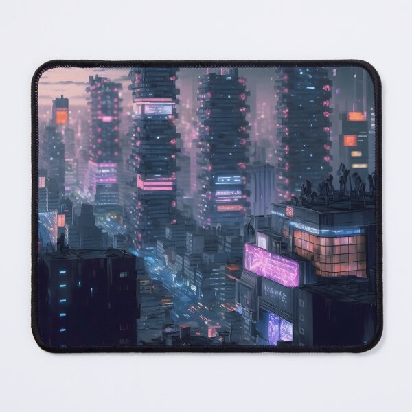 Item preview, Urban Neo-Tokyo Cityscape Purple designed and sold by Foodcolored.