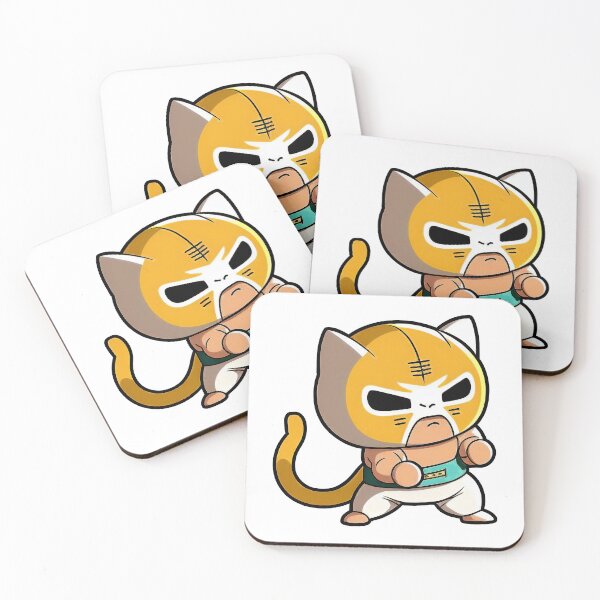 Item preview, Lucha Libre Cats | Mexican Wrestling | Kawaii Cats | Chibi Cats | Anime Cats | Lucha Libre Cats 027 designed and sold by Catcosm.
