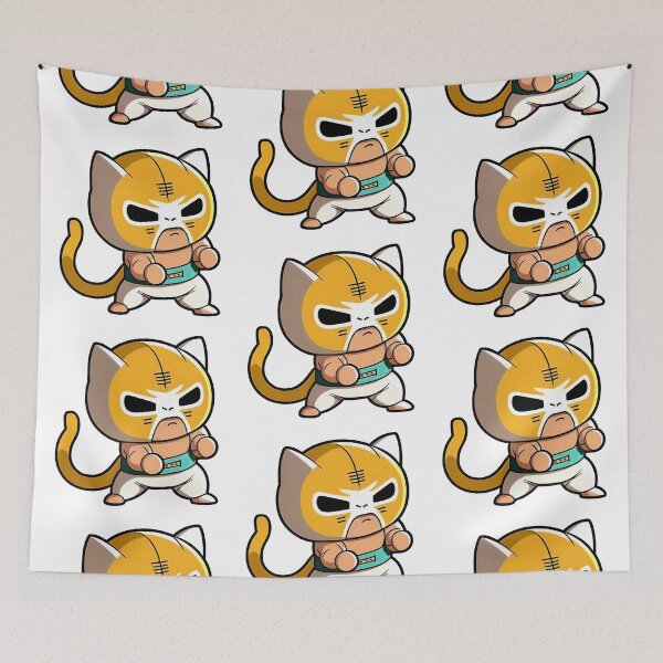 Artikelvorschau, Lucha Libre Katzen | Mexikanische Wrestling | Kawaii-Katzen | Chibi-Katzen | Anime-Katzen | Lucha Libre Katzen 027 entworfen und verkauft von Catcosm.