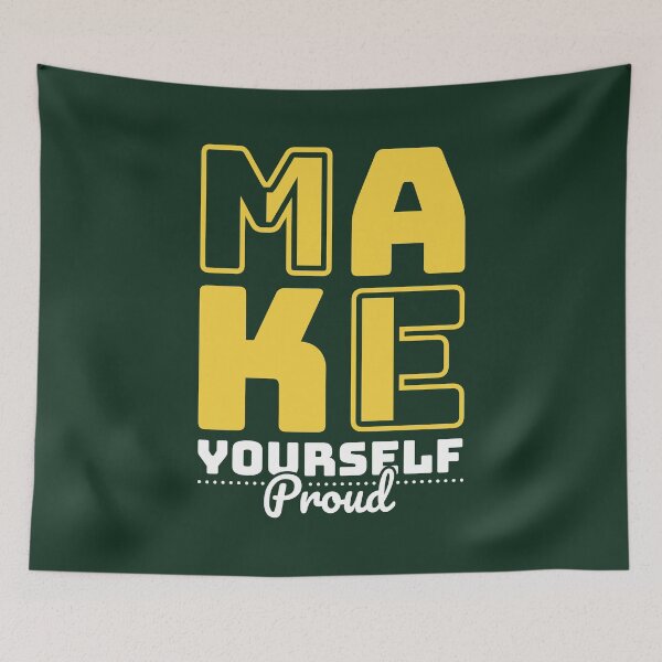 Item preview, Make Yourself Proud Positive Words Quotes designed and sold by halleinstyle.