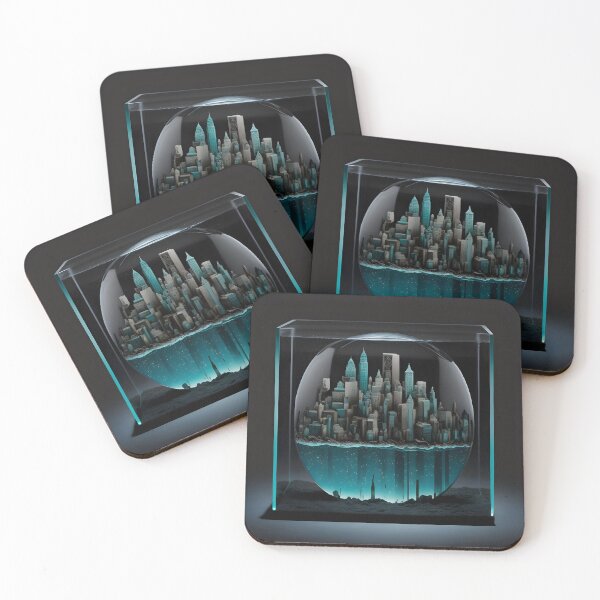 Item preview, City Behind Glass Aesthetic designed and sold by Foodcolored.