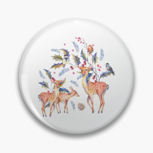 Item preview, Deer Family Gathering Nature Scene designed and sold by silviaol.