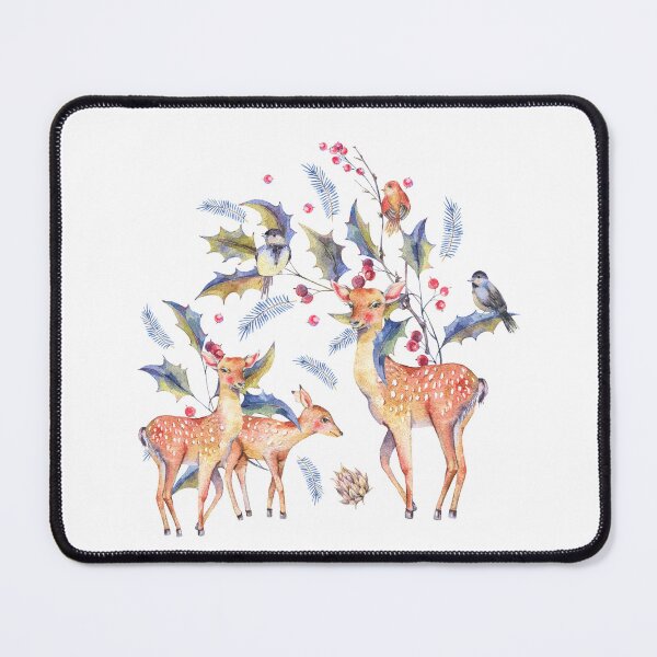 Item preview, Deer Family Gathering Nature Scene designed and sold by silviaol.
