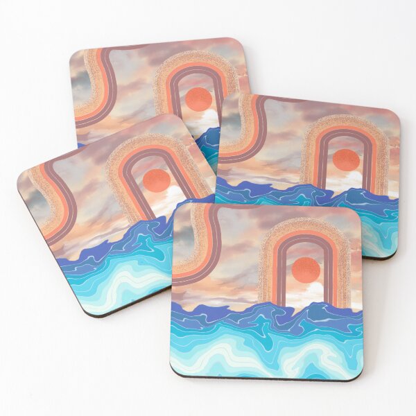 Item preview, Abstract Retro Beach Sunset designed and sold by marnilauren.