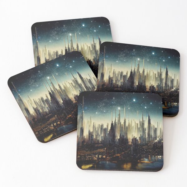 Item preview, Grainy Abstract Cityscape designed and sold by Foodcolored.