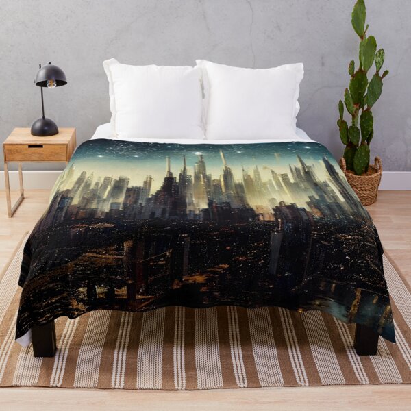 Item preview, Grainy Abstract Cityscape designed and sold by Foodcolored.
