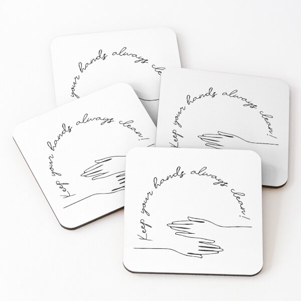 Item preview, Keep your hands always clean (black) designed and sold by didijuca.