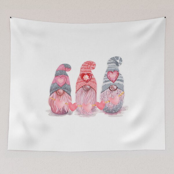 Item preview, Cute Valentine's Day Gnomes designed and sold by silviaol.