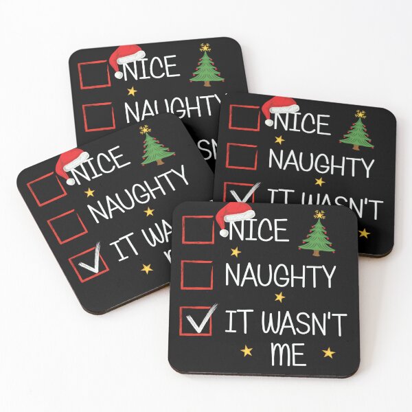 Item preview, Nice Naughty It Wasn't Me Christmas List Xmas Santa Claus T-Shirt designed and sold by colortrends.