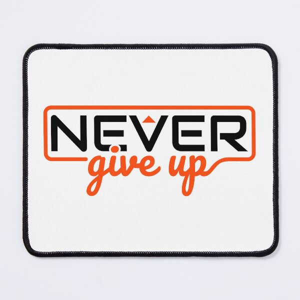 Item preview, Never Give Up Positive Words Quotes designed and sold by halleinstyle.