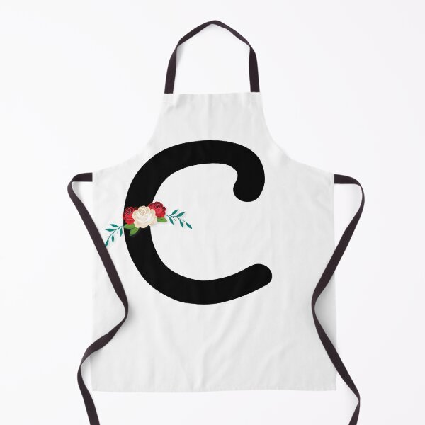Item preview, Floral Black Monogram C designed and sold by ModernStyleBoho.