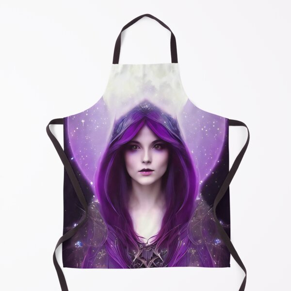 Item preview, Magical, fantasy, witchy lady in purple with moon designed and sold by simoniff.