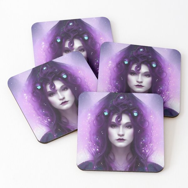 Item preview, Magical, fantasy, witchy lady in purple  designed and sold by simoniff.