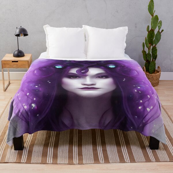Item preview, Magical, fantasy, witchy lady in purple designed and sold by simoniff.