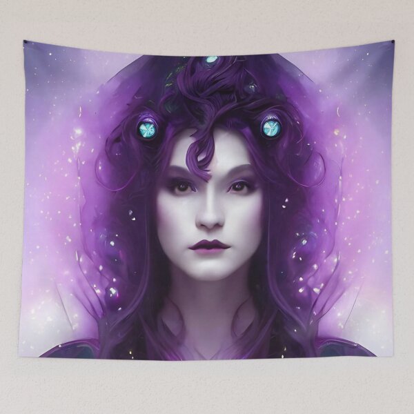 Item preview, Magical, fantasy, witchy lady in purple  designed and sold by simoniff.