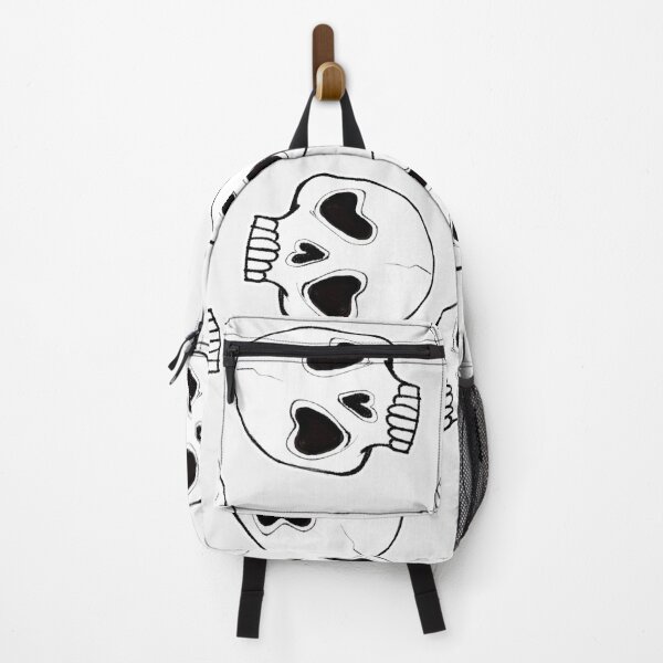 Item preview, Heart Eye Skull Pattern White designed and sold by Kirin-Riki.