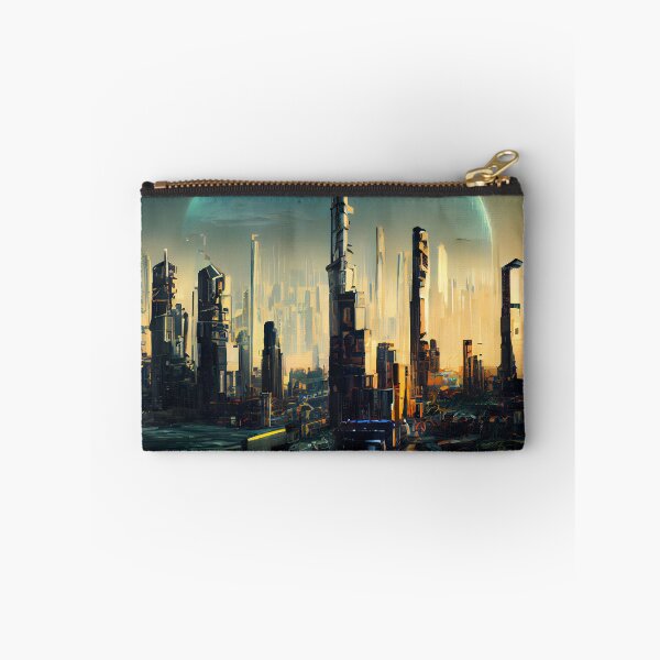 Item preview, World Behind Futuristic Cityscape designed and sold by Foodcolored.